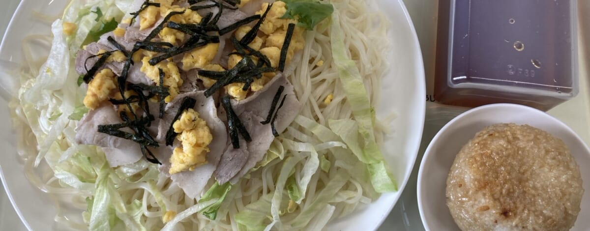 【親和の学生寮】今日の晩ごはん☆冷しゃぶうどん