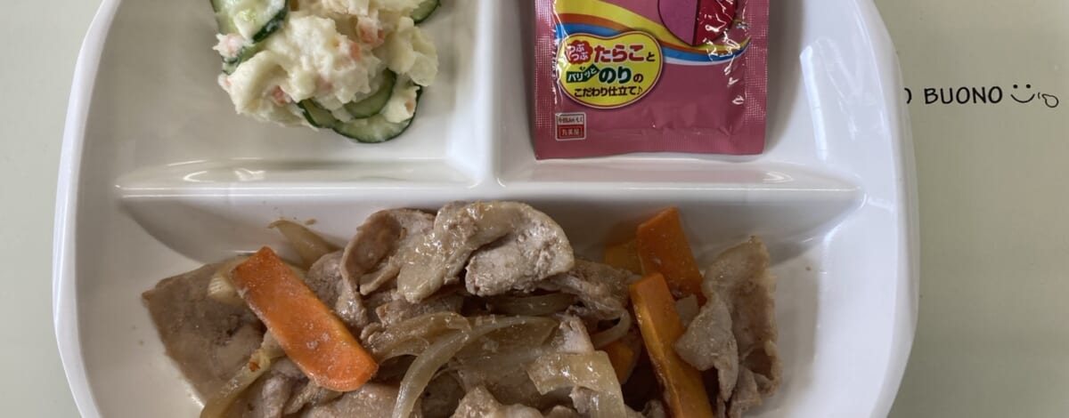 【親和の学生寮】今日の朝ごはん☆焼肉とポテトサラダ