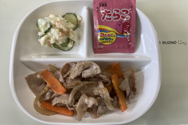 【親和の学生寮】今日の朝ごはん☆焼肉とポテトサラダ