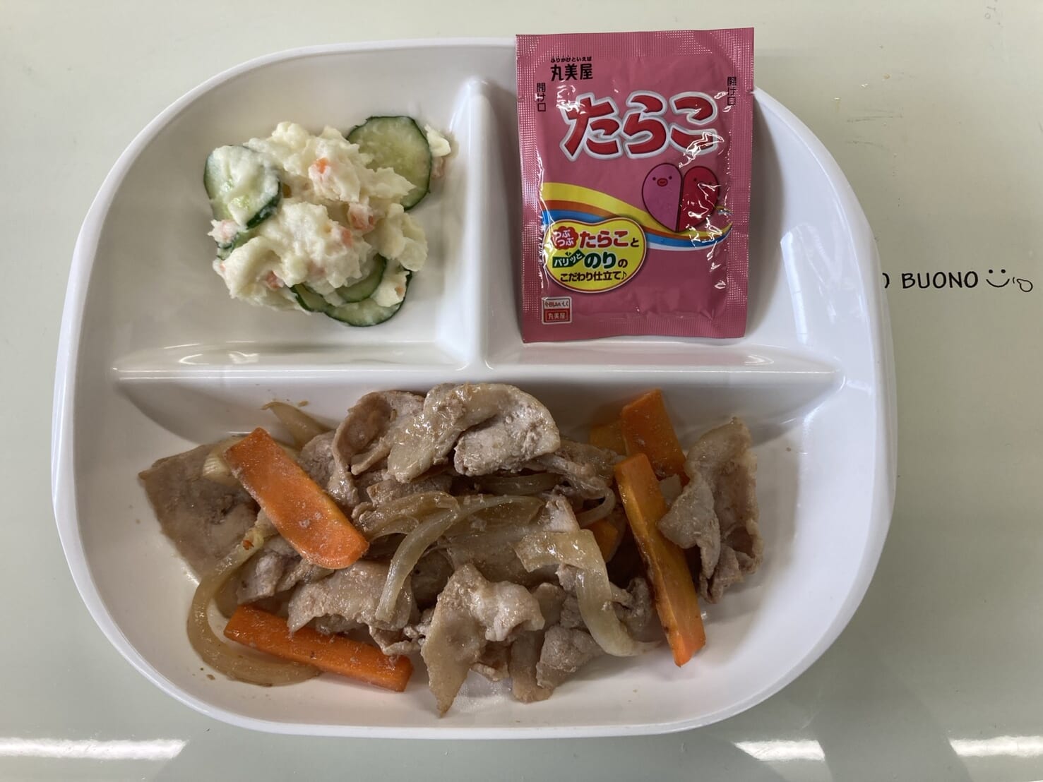 【親和の学生寮】今日の朝ごはん☆焼肉とポテトサラダ