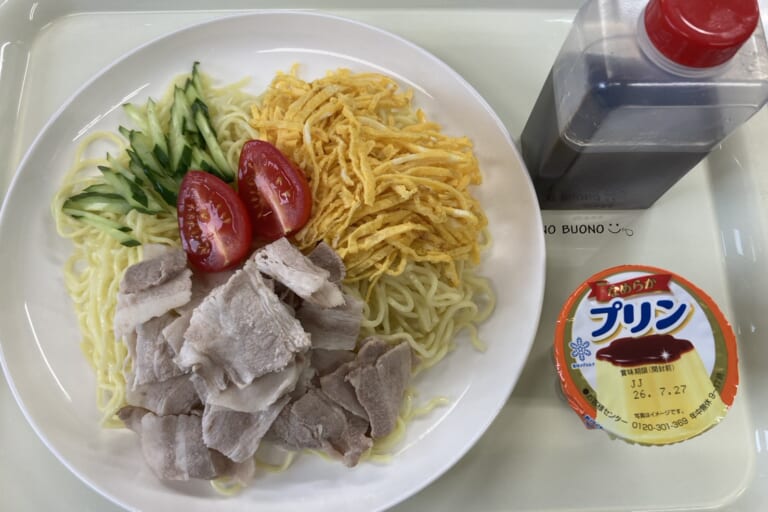 【親和の学生寮】今日の晩ごはん☆冷やし中華