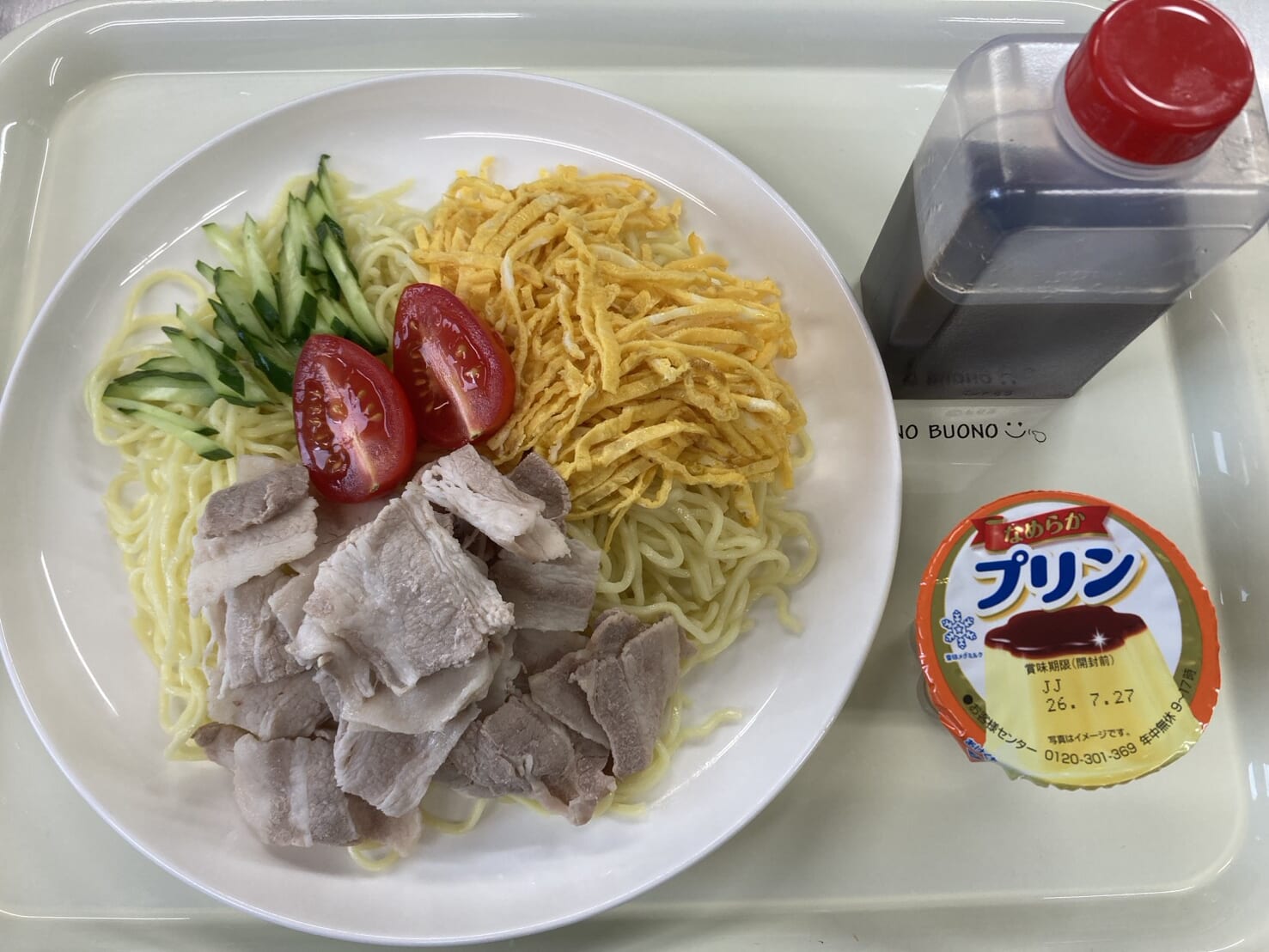 【親和の学生寮】今日の晩ごはん☆冷やし中華