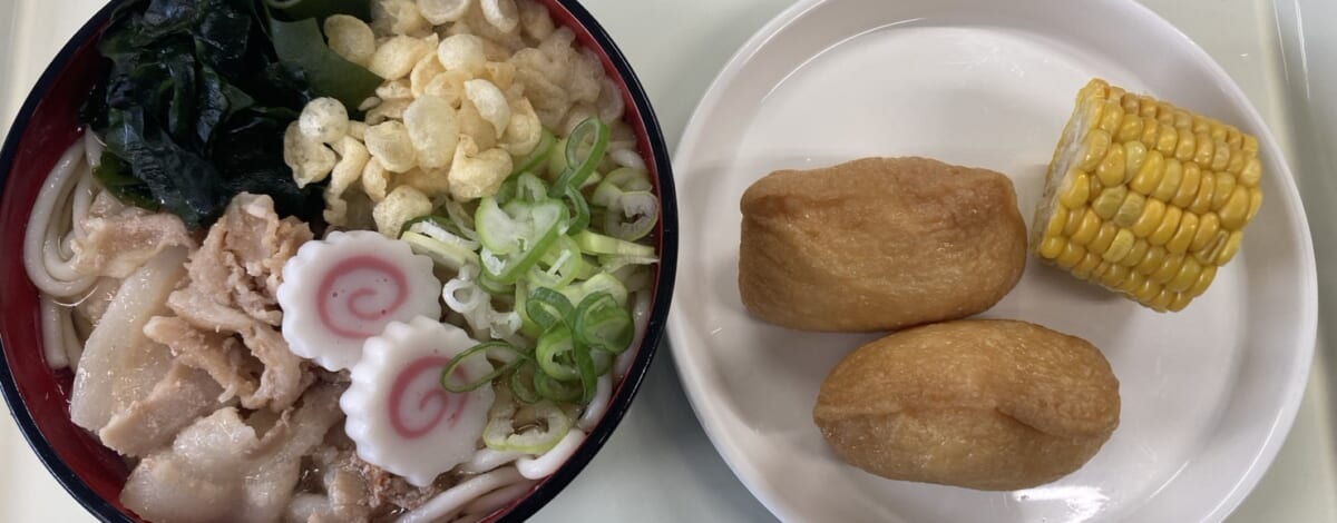 【親和の学生寮】今日の晩ごはん☆肉うどん