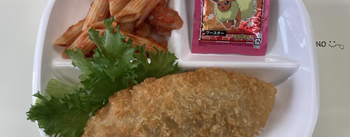 【親和の学生寮】今日の朝ごはん☆白身フライ