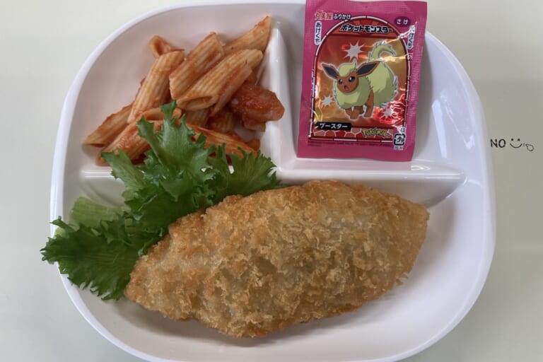【親和の学生寮】今日の朝ごはん☆白身フライ