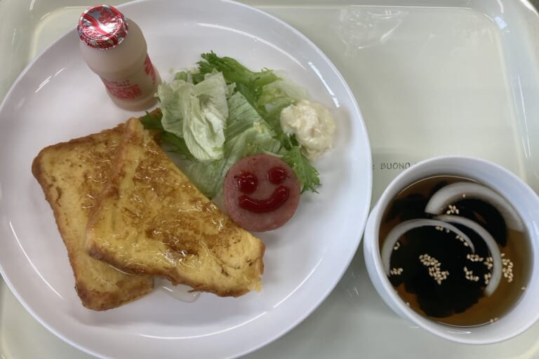 【親和の学生寮】今日の朝ごはん☆フレンチトースト