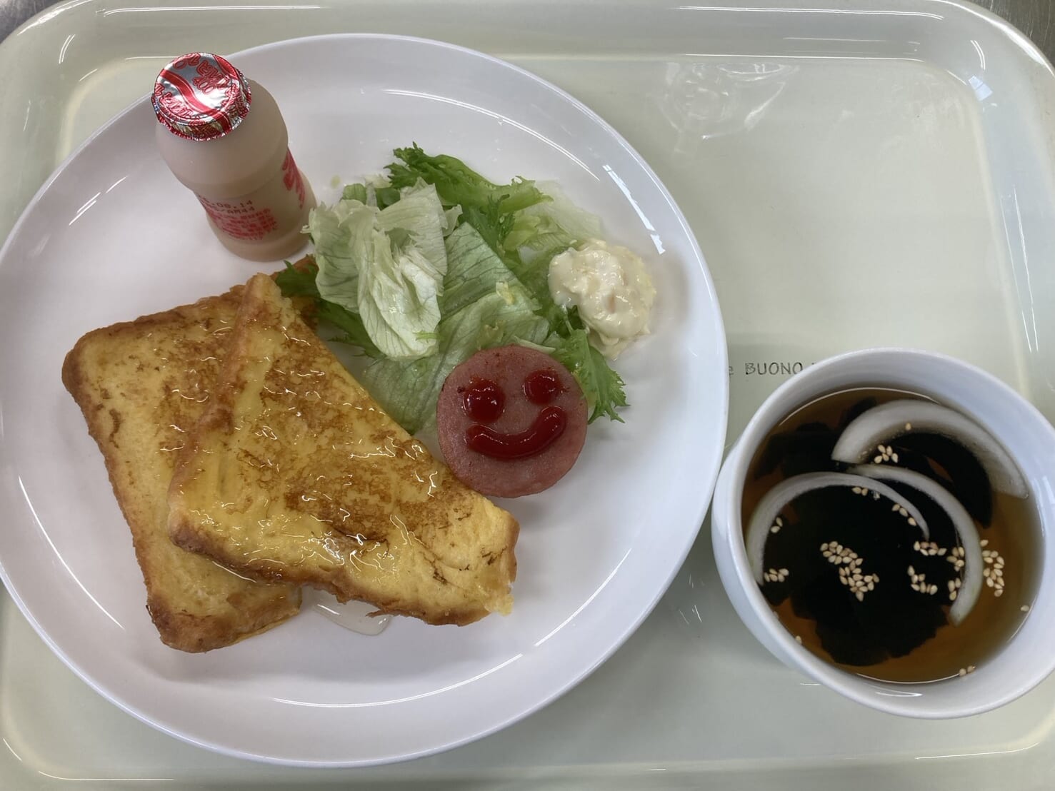 【親和の学生寮】今日の朝ごはん☆フレンチトースト