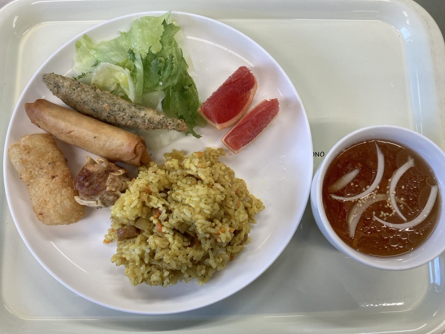【親和の学生寮】今日の晩ごはん☆カレーピラフ