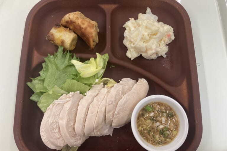 【親和の学生寮】今日の晩ごはん☆よだれ鶏