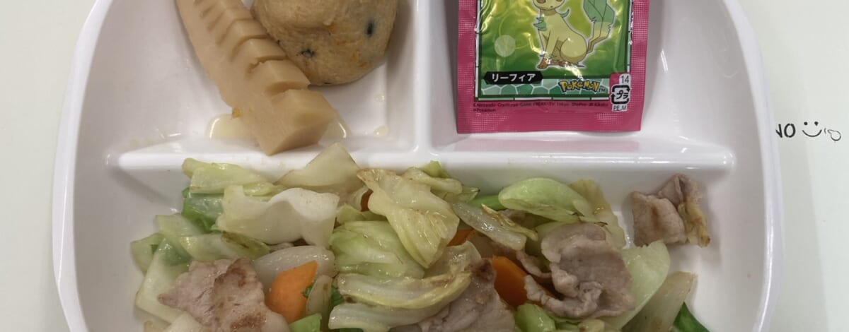 【親和の学生寮】今日の朝ごはん☆肉野菜炒め