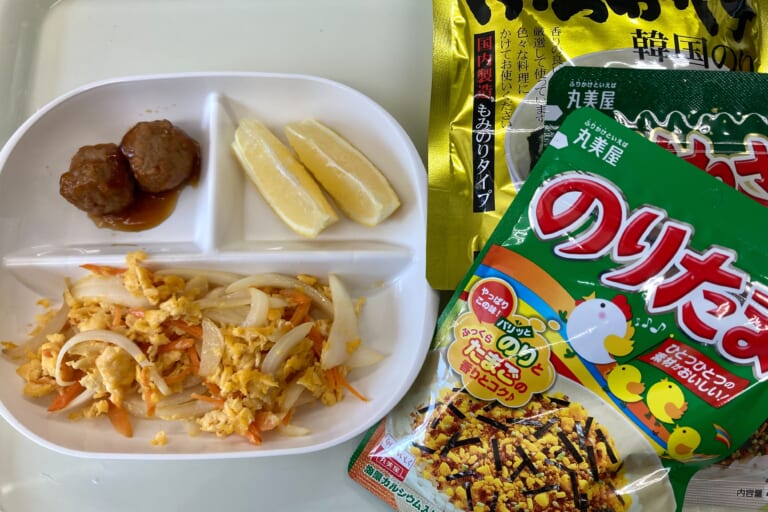 【親和の学生寮】今日の朝ごはん☆玉ねぎ卵炒め