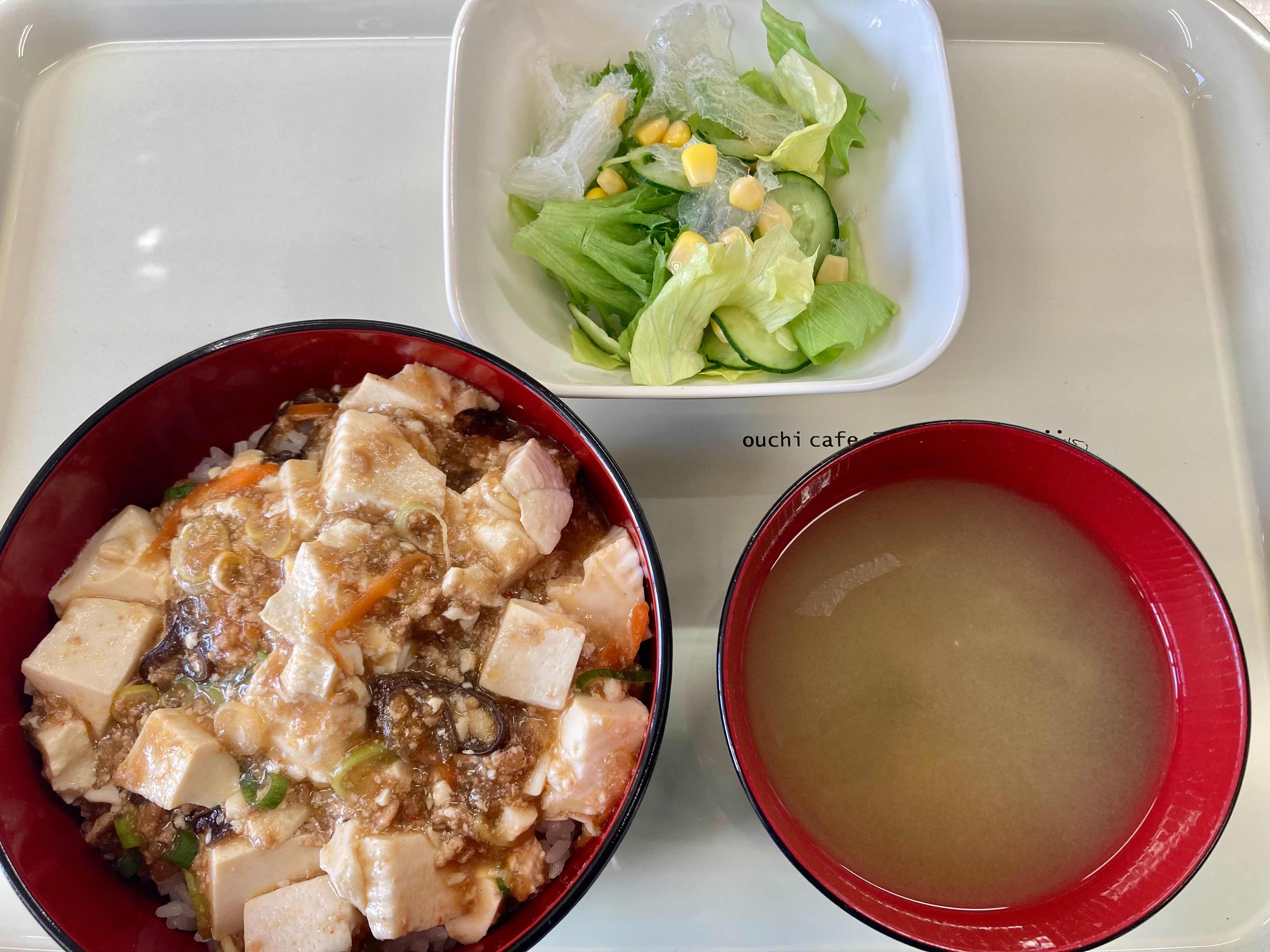 【親和の学生寮】今日の晩ごはん☆マーボー丼