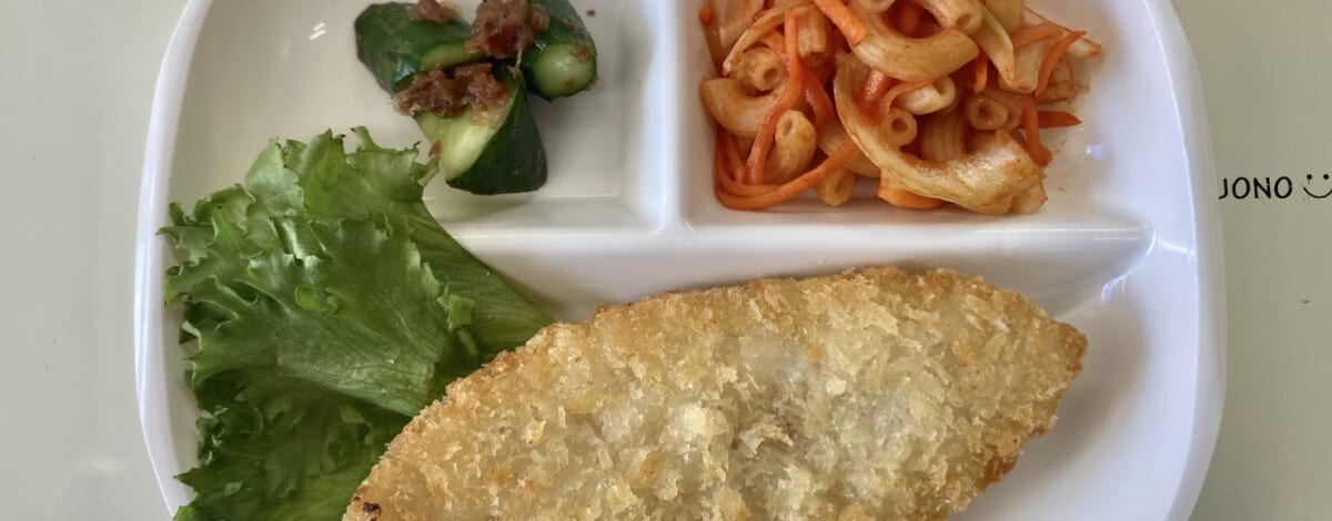 【親和の学生寮】今日の朝ごはん☆白身フライ