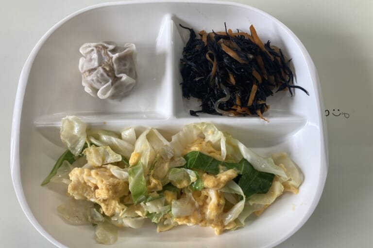 【親和の学生寮】今日の朝ごはん☆キャベツ卵炒め