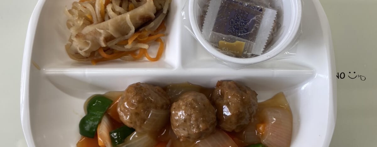 【親和の学生寮】今日の朝ごはん☆ミートボール炒め